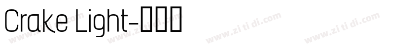 Crake Light字体转换